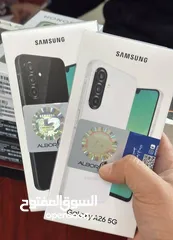 2 جديد Samsung A26 5G رام 12 و 16  جيجا 256  مكفول سنة هدية كفر ولزقة وشاحن الاصلي متوفر توصيل