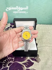  1 Chairman geneve yellow dial superlative chronometer jubilee bracelet