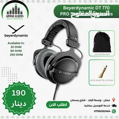 1 سماعة هدفون ستديو اصلي بيردينامك beyerdynamic DT 770 PRO 80 Ohm Over-Ear Studio