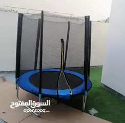  1 نطاطة ترامبولين قطر 6 قدم 180 سم تتحمل وزن 250 كيلو