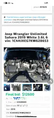  12 Jeep Wrangler  3.6L 6سلندر