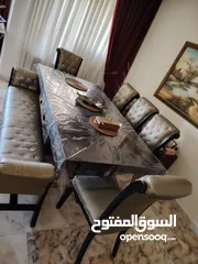  2 طقم سفره فاخر للبيع طاوله وست مقاعد بشكل عصري جميل جدا