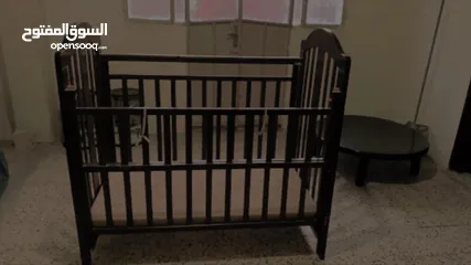  3 تخت بيبي خشب ثقيل