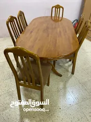  4 طاولة سفره 6 كراسي تصلح لعرسان