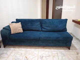  1 طقم كورنر ثقيل للبيع مع برداية وسجادة