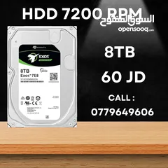 3 هاردات و SSD  للكاميرات واجهزة الحاسوب بحالة ممتازه   جملة موجود بيع كميات