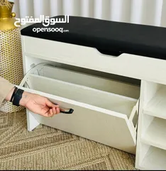  10 خزانة احذية قلاب  من 3دفتين مع رفوف   مصنوعه من خشب mdf جوده ممتازه وتقيله 115 الارتفاع / 65 العرض /