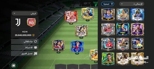  1 حساب فيفا إجمالي 113
