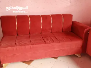  2 كنب جديد استعمال خفيف.