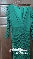  3 فستان سهر اخضر