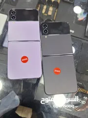  1 Samsung Z flip 4 256GB    بسعر مميز بحالة الجديد