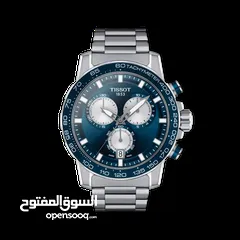  1 Tissot Supersport Chrono, 45.5 mm, Blue dial, Metal bracelet, Swiss Quartz movement