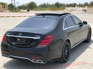  22 مرسيدس S550 اسود ملكي 4 فصوص كت 63 للبيع