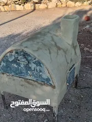  8 فرن طابون متحرك لشوي صواني وخبز ع حصى متنقل طول 85 العرض 65 صاج مقلفن بشتغل ع حطب وع غاز