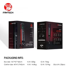  1 مايك احترافي  Fantech Leviosa MCX01 للبيع مناسب لصناعة المحتوى، والجيمنج. سهل الاستخدام