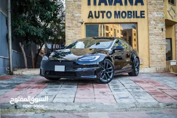  5 Tesla Model S-PLAID 1020hp مديل 2021 بحاله الوكاله من الداخل والخارج