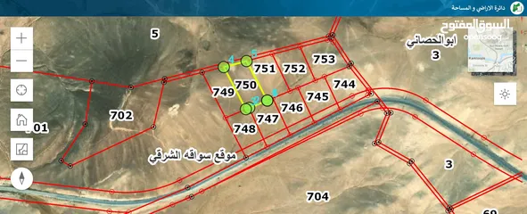  3 قطعة أرض مميزة جداً في منطقة سواقة الشرقية – موقع استثماري على شارع الستين