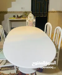  2 ميز طعام صناعه فرنسيه استخدام كلش قليل