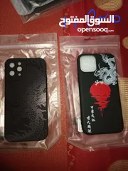  3 iphone covers and bag for sale