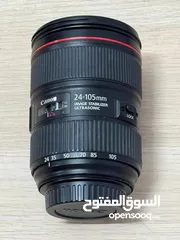  1 عدسه 24-105  كانون اصدار ثاني بحاله الوكاله