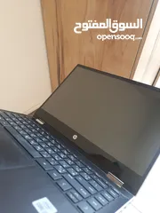  2 لابتوب HP pavilion x360 2in1 convertible شاشة لمس مع قلم tilt pen استعمال دراسي وممتاز جدا للدراسة