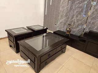  10 طقم طاولات موديل امريكي ج 3قطع تحفة فنيه خشب سويد بسعر مغري جدا