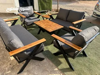  30 مراجيح ثلاثية وثنائية ورباعية واطقم رتان 5 و7 مقاعد واطقم كنب حديد قوية وعش البلبل حجم جامبو رائعة