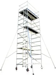  3 Aluminum scaffolding and ladders