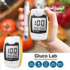  14 جهاز قياس نسبة السكر في الدم صناعة كوري جلوكولاب كفالة مدى الحياة جهاز سكري