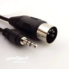  5 كيبل ميدي - AUX to MIDI - ل اورج اورغ