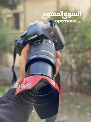  1 كاميرا كانون 800D توب نظافه للبيع مع عدستين