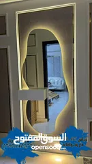  8 عرض خاص على مرايا الديكور مع الرف  مرايا موج مضيهه مع رف  مرايا 4م سعودي  تفصيل حسب الطلب  خدمه توصي