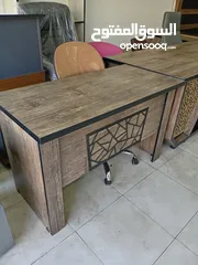  17 مكتب 120  و140 و160 سم مع درجين معلقات باسعار خياليه