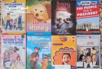  13 English novels and story books for sale 1 omr