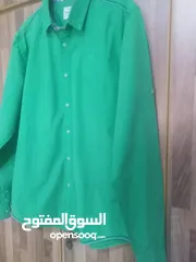  26 قمصان رجالي و وولادي جميع المقاسات ماركة زارا وبولو بأسعار مخفضة القميص ب دينارين