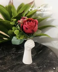  2 تحف وفازات مصنوعة يدويًا