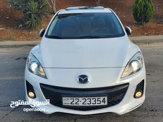  16 مازدا 3 زوووم موديل 2013 فل كامل مع الفتحه بأعلى صنف ومواصفات من فئتها  MAZDA 3 ZOOM MODEL 2013