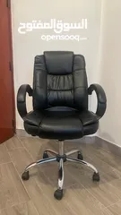  1 Comfortable Faux Leather Chair for home and office كرسي مريح من الجلد الصناعي للاستخدام في المنزل وا