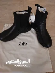  4 ZARA BLACK ANKLE BOOTS 2024 NEW.