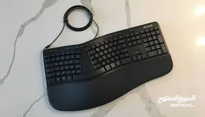  1 Keyboard MICROSOFT ERGONOMIC DESKTOP كيبورد مايكروسوفت  ايركونومك  