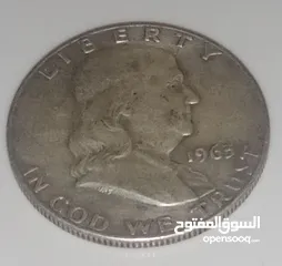  1 عملة أمريكي فضة
