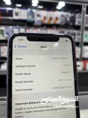  8 iPhone 11 (64) GB ايفون 11 مستعمل بحالة ممتازة  ما فيه ولا ضربة مكفول كفالة المحل