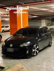  1 جولف mk6 موديل 2009 تسير 2012 سيارة بوضع ممتاز ماطور 1400 تيربو سوبر تشارج فيها ضربة بالسمكة