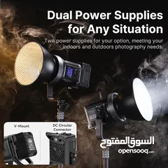  8 Ulanzi 120W Bi-color / RGB V-Mount Video Light   اضاءة تصوير عالية الجودة