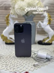  1 iPhone 14 Pro Max  256g بطارية 87  مش مفتوح ولا مصلح نموذج M اصل جديد مش مجدد بسعر حرق 2300