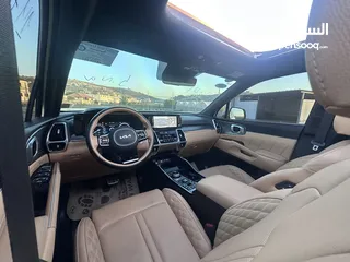  19 كايا سورينتو 2023 فل الفل  فتحة سقف بانوراما  4x4 ///240Hp بنزين + كهرباء  ( Haybrid) 1600cc