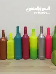  2 All type of acrylic colored bottels