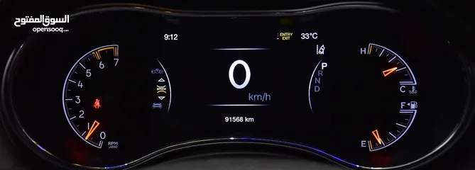  16 Jeep Grand Cherokee Overland 4x4 ( 2018 Model ) in Black Color GCC Specs