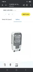  3 clickon water cooler 2 years warranty from Salam gas new 80 bd i sale only 50 bd