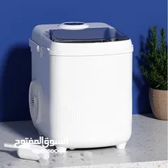  3 ماكينة صنع الثلج على سطح الطاولة، 9 مكعبات رصاصية جاهزة في 6-9 دقائق، ماكينة صنع الثلج المحمولة مع ا